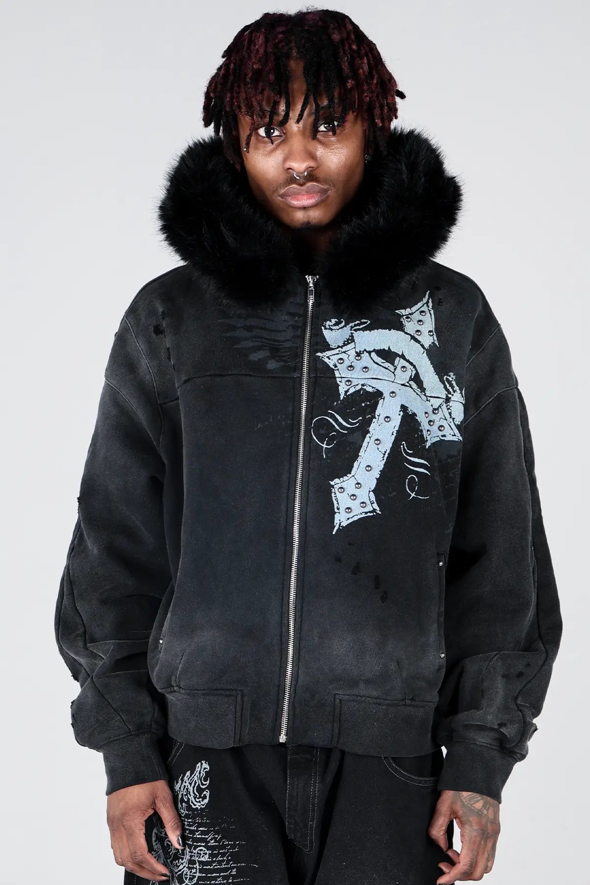 Shatter Zip Hoodie – BRUISED