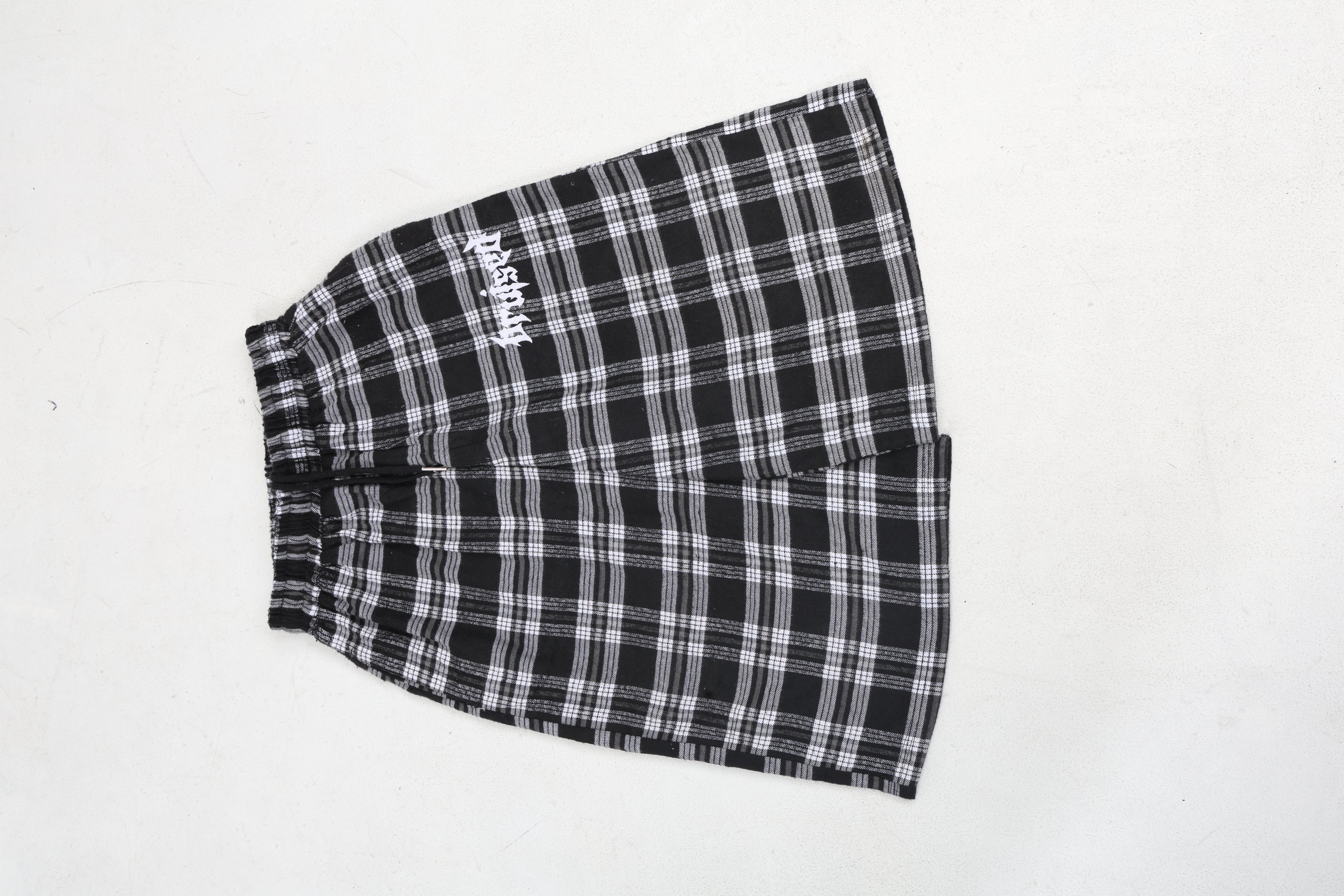 Plaid Shorts (Grey) - BRUISED LA