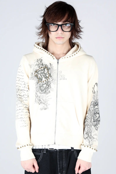 Bone Zip Hoodie – BRUISED