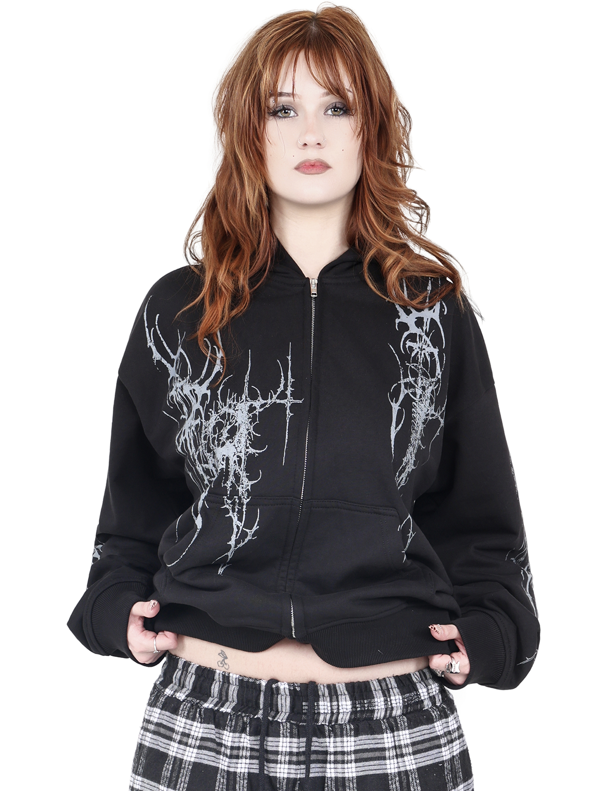 Cyber Zip Hoodie - BRUISED LA