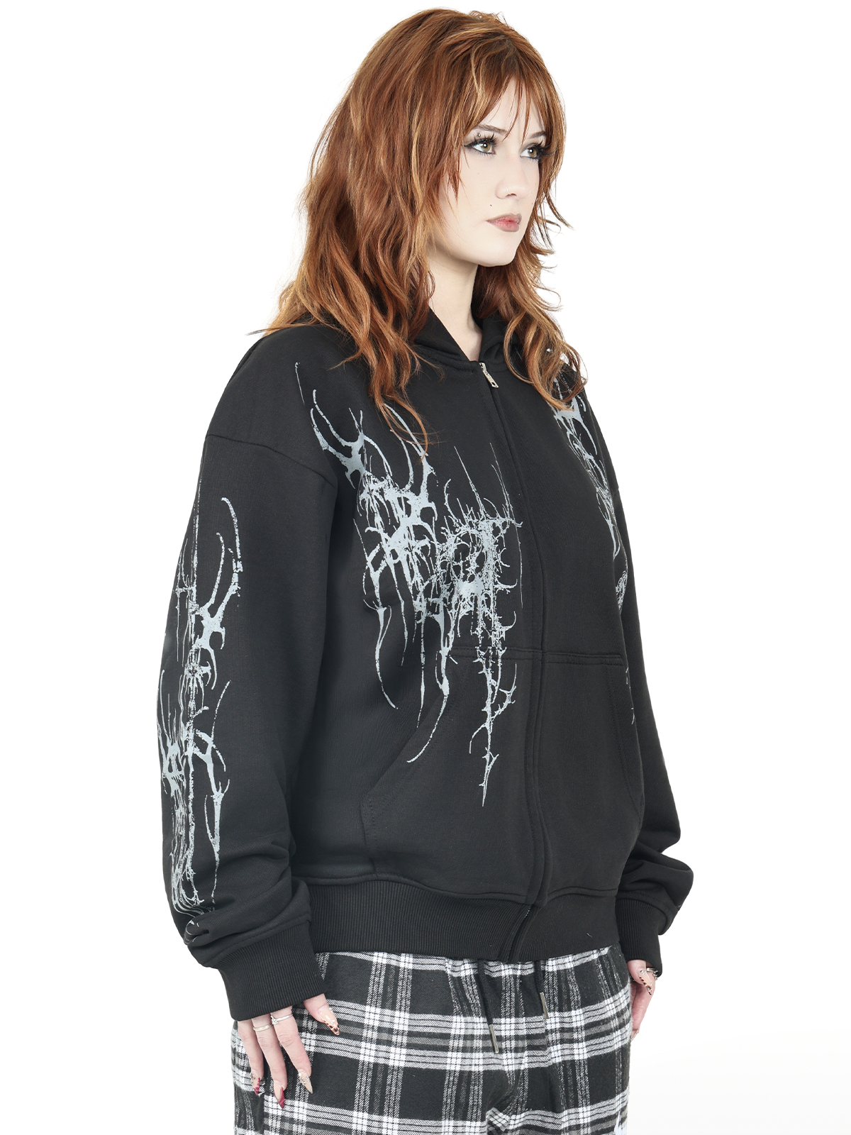 Cyber Zip Hoodie - BRUISED LA