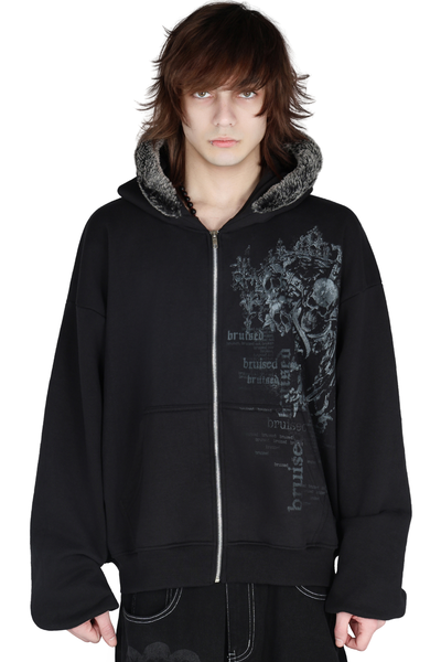 Flare Zip Hoodie – BRUISED Flare Zip Hoodie – BRUISED