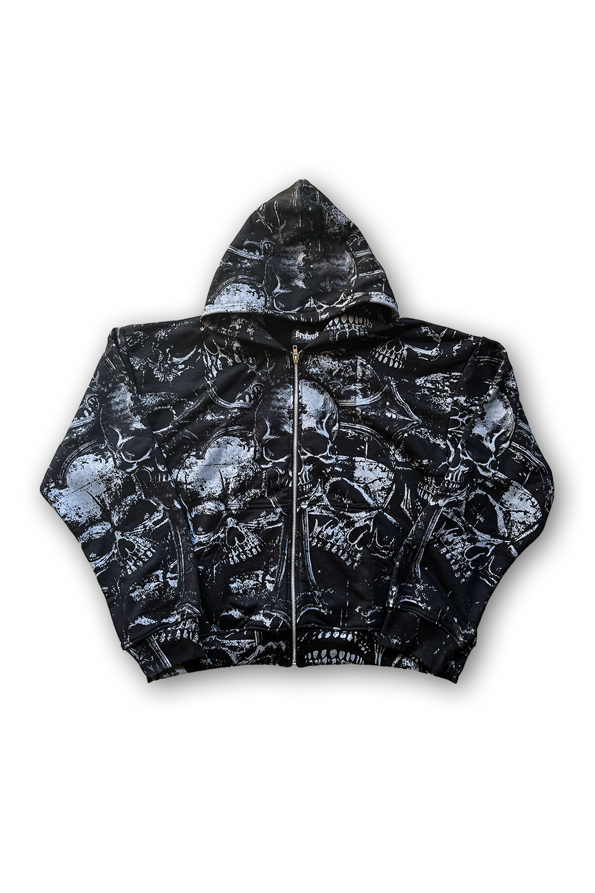 Hollow Zip Hoodie
