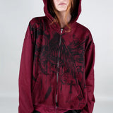 Slate Zip Hoodie (Rouge)