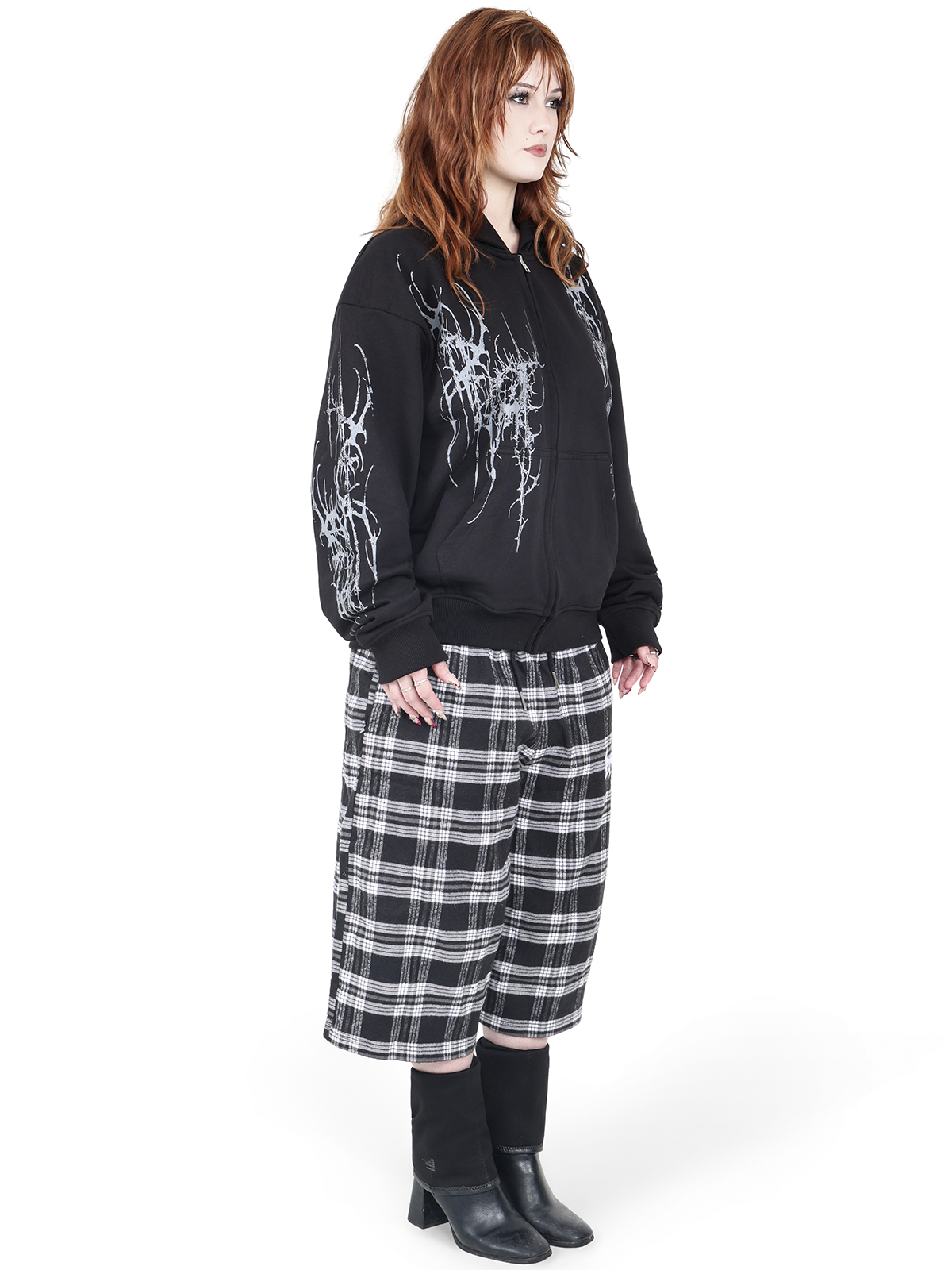 Plaid Shorts (Grey) - BRUISED LA