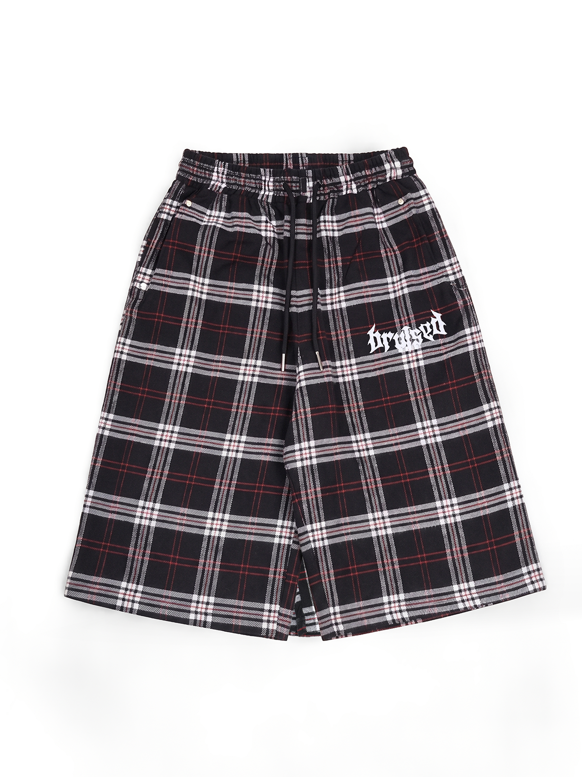 Plaid Shorts (Red) - BRUISED LA