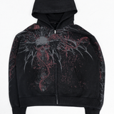 Skeletal Zip Hoodie