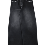 Skull Studded Denim